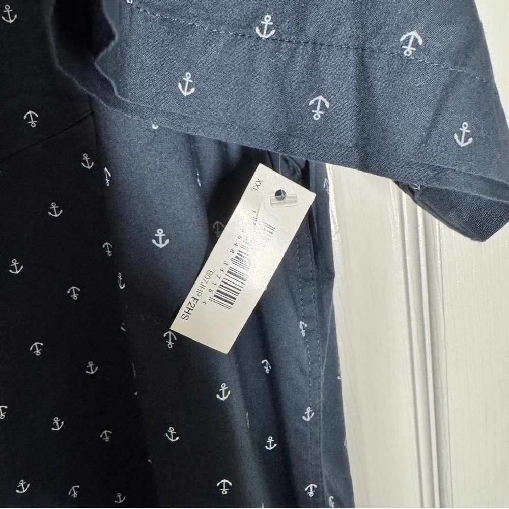 Amazon Essentials Men's Navy Patterned Nautical S… - image 14